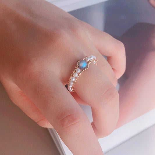 Moonlight Pearl Ring